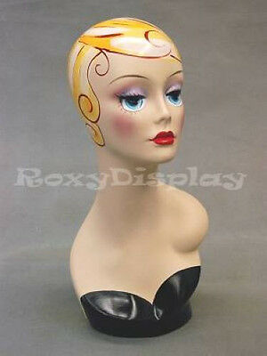 Female Mannequin Head Bust Wig Hat Jewelry Display #vf005