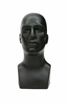 Male Abstract Mannequin Head Light Weight Style Display #ps-m-bk