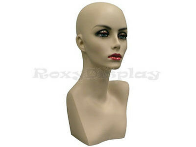 Female Mannequin Head Bust Wig Hat Jewelry Display Skin #md-ph17
